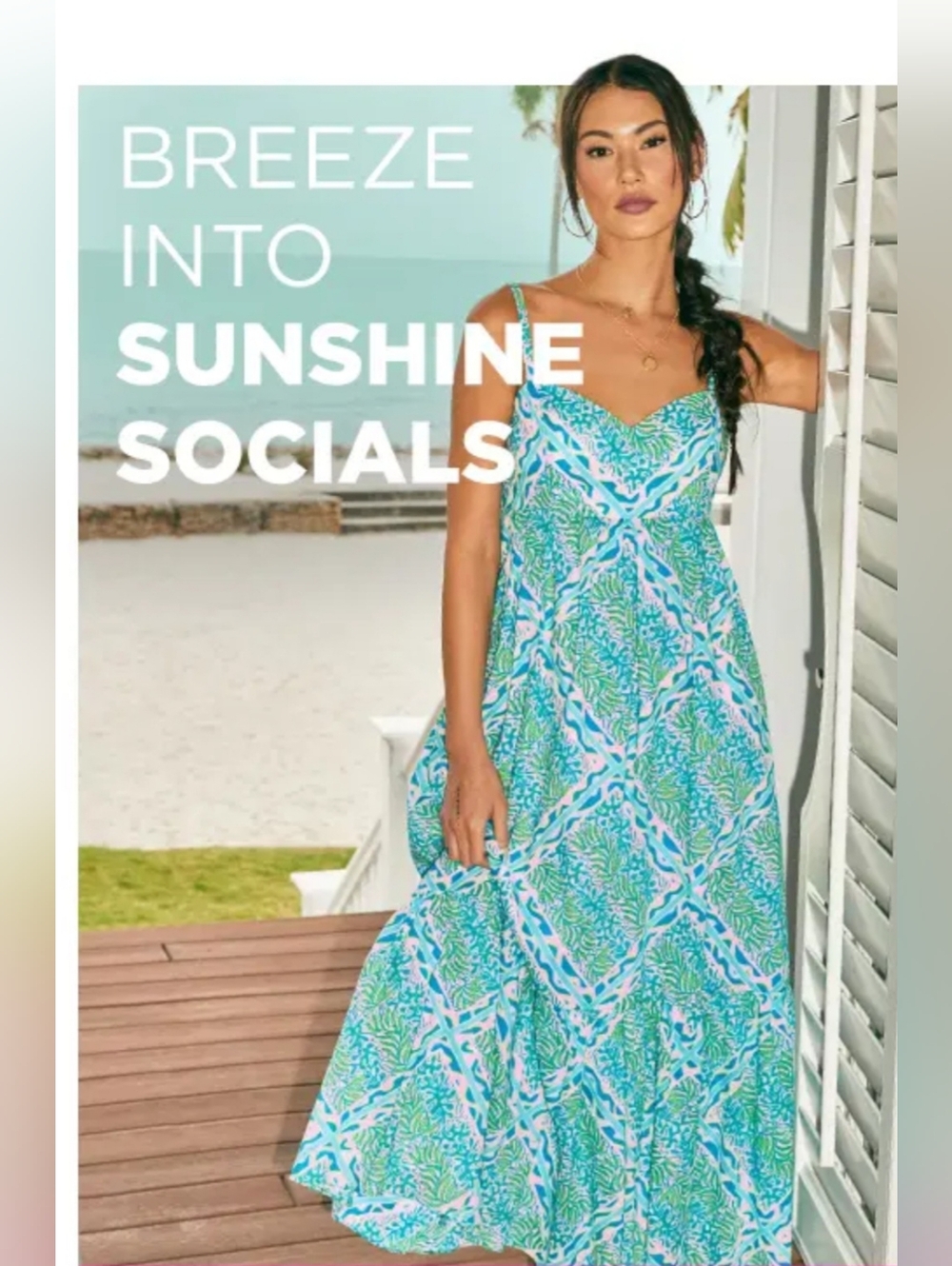 Lilly Pulitzer Heidi Cotton Maxi Dress Size 10